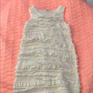 A white ruffled dress from crewcuts